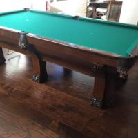 Antique Brunswick Pool Table